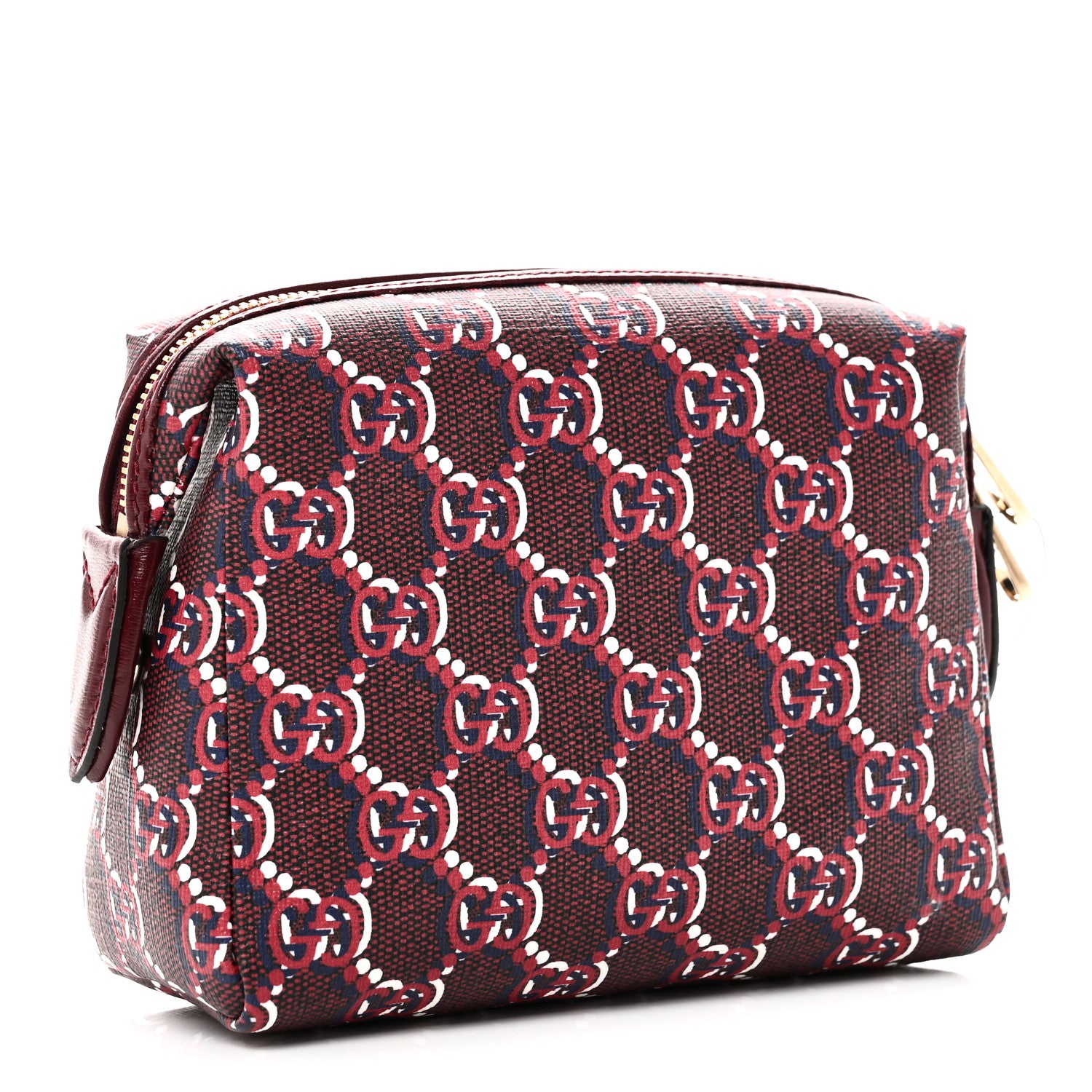 Gucci GG Supreme Shadow Toiletry Pouch Rosso Ancora Red 3 of 7