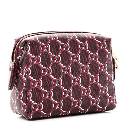 Gucci GG Supreme Shadow Toiletry Pouch Rosso Ancora Red 3 of 7