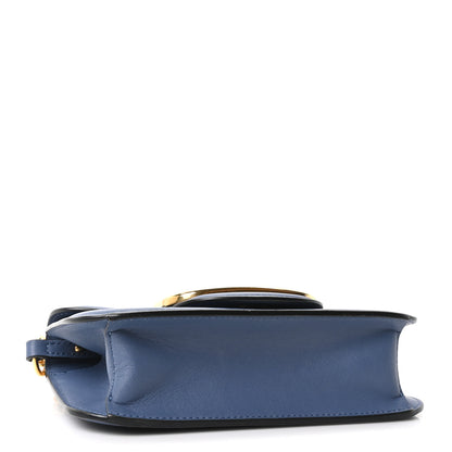 Valentino Garavani Calfskin Vlogo Small Loco Shoulder Bag Blue 4 of 9