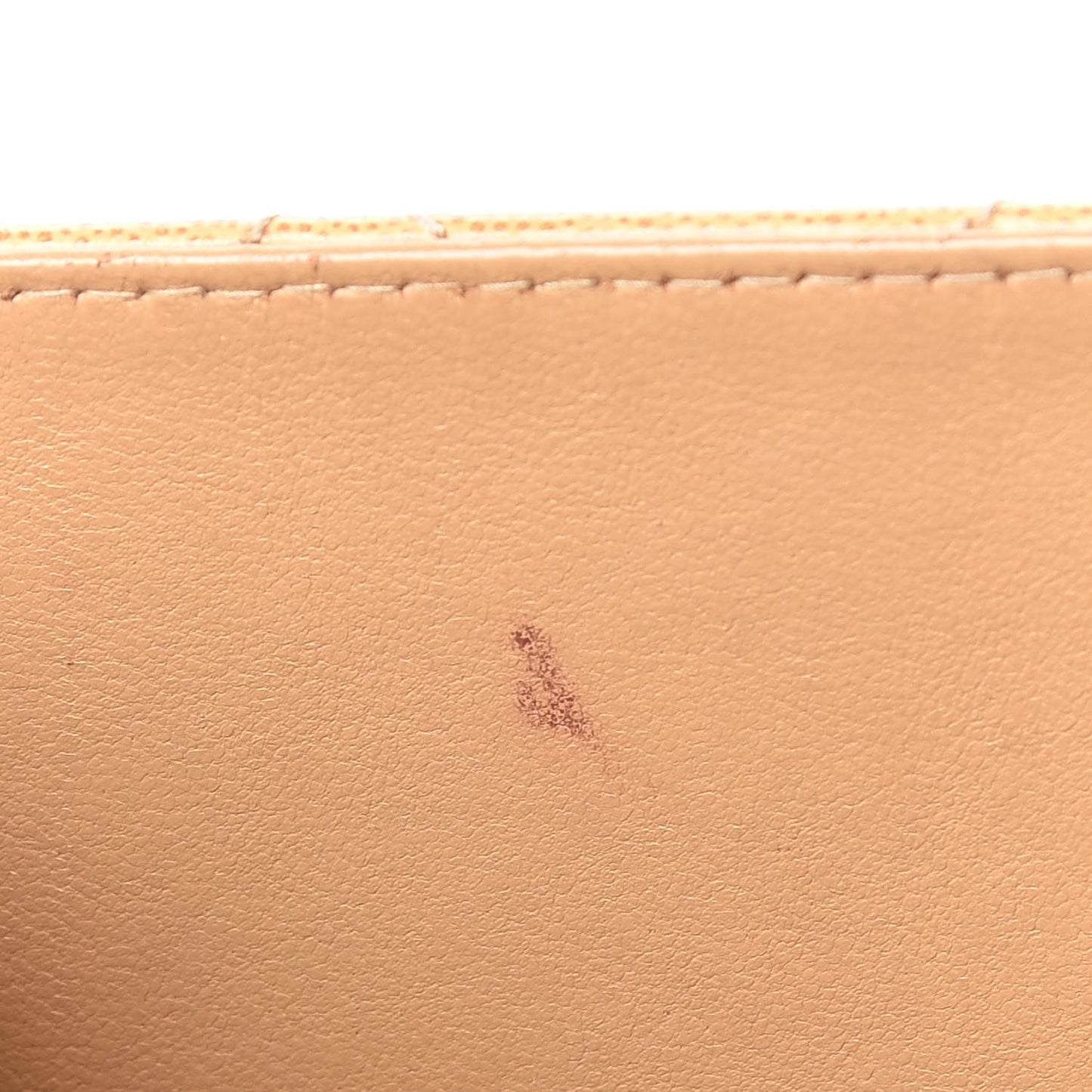 Caviar Stitched Jumbo Single Flap Beige
