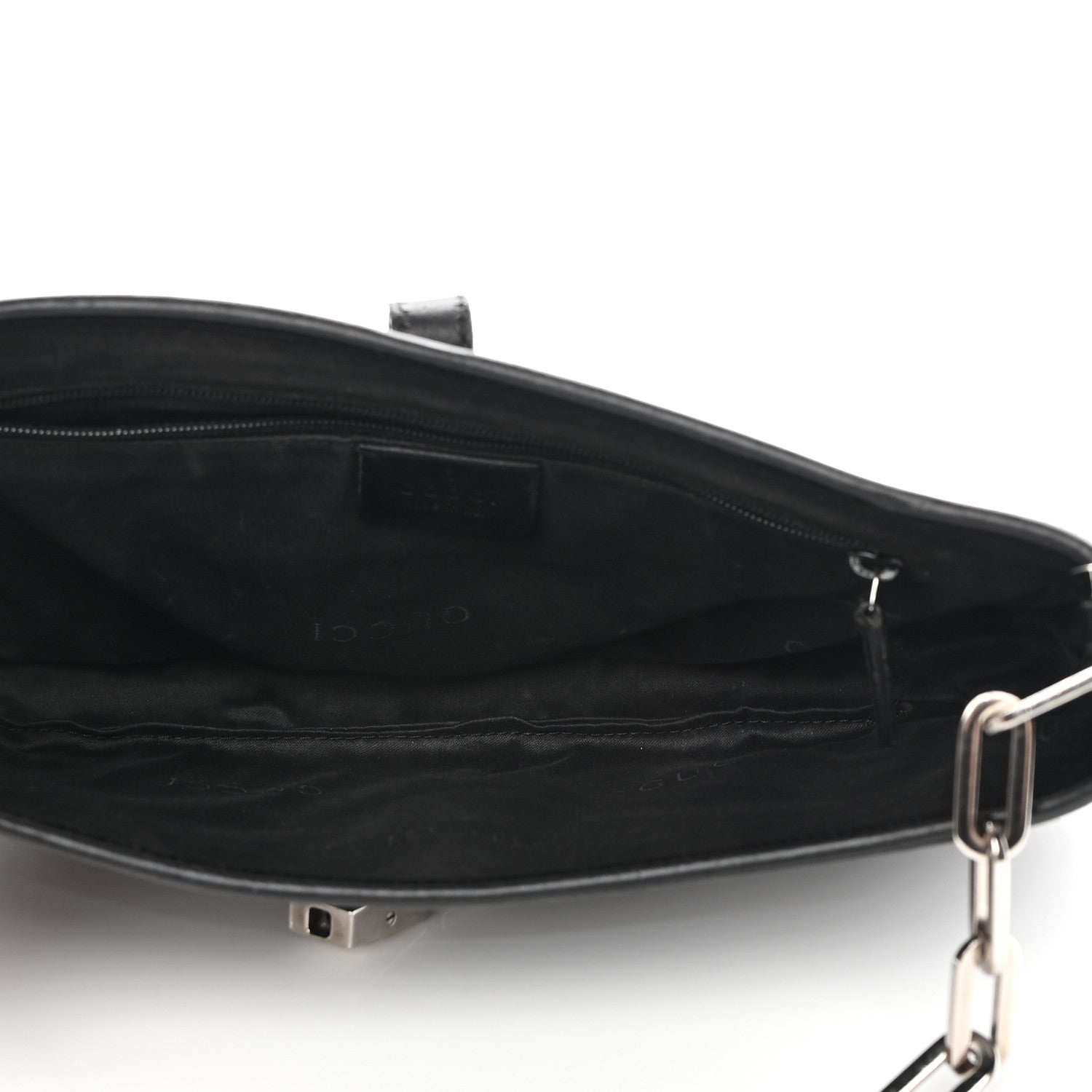 Gucci Calfskin Jackie O Chain Hobo Tan Black 4 of 15