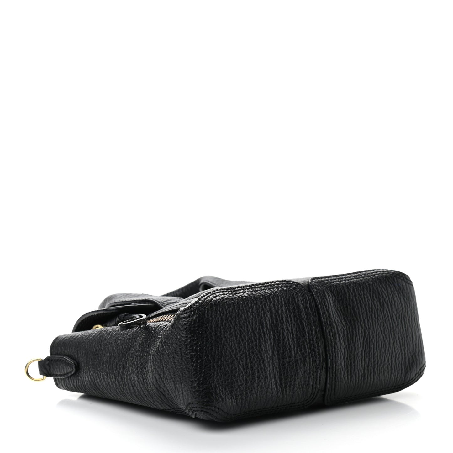 Textured Calfskin Mini Pashli Satchel Black