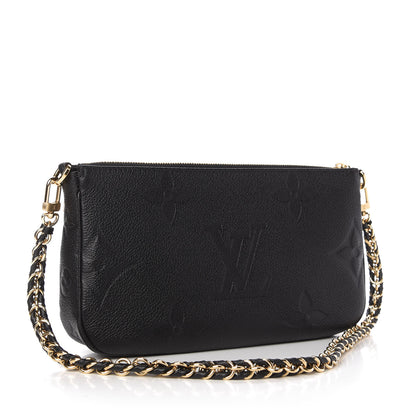 Louis Vuitton Empreinte Monogram Giant Multi Pochette Accessories Large Pochette Black 3 of 9