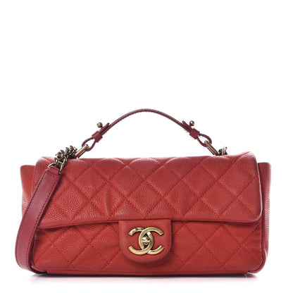 Chanel Iridescent Caviar Quilted Medium Chic Quilt Flap Red 1 of 16