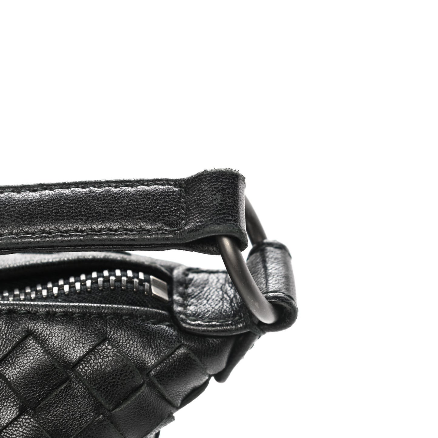 Nappa Intrecciato Small Shoulder Bag Black