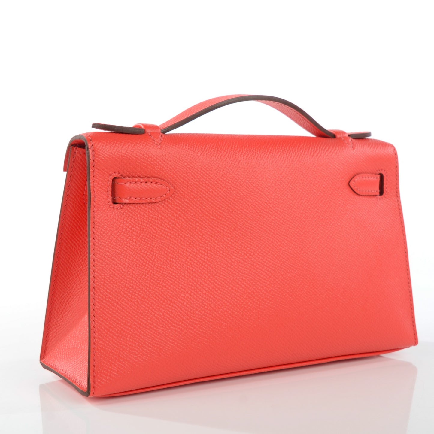 Epsom Kelly Pochette Clutch Rose Azalea