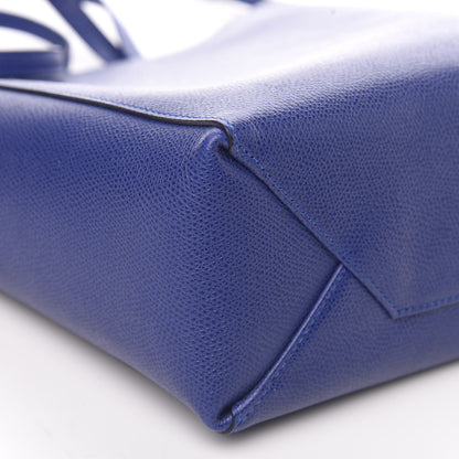 Celine Grained Calfskin Small Vertical Cabas Indigo 9 of 10