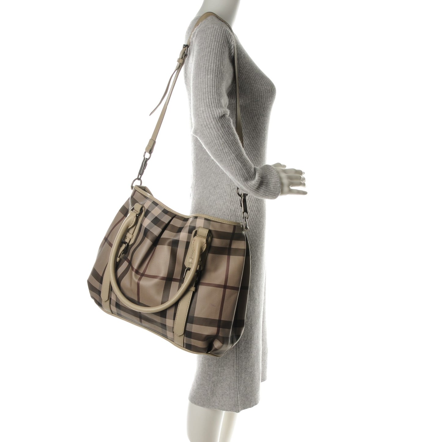 Smoked Check Large Northfield Tote Trench