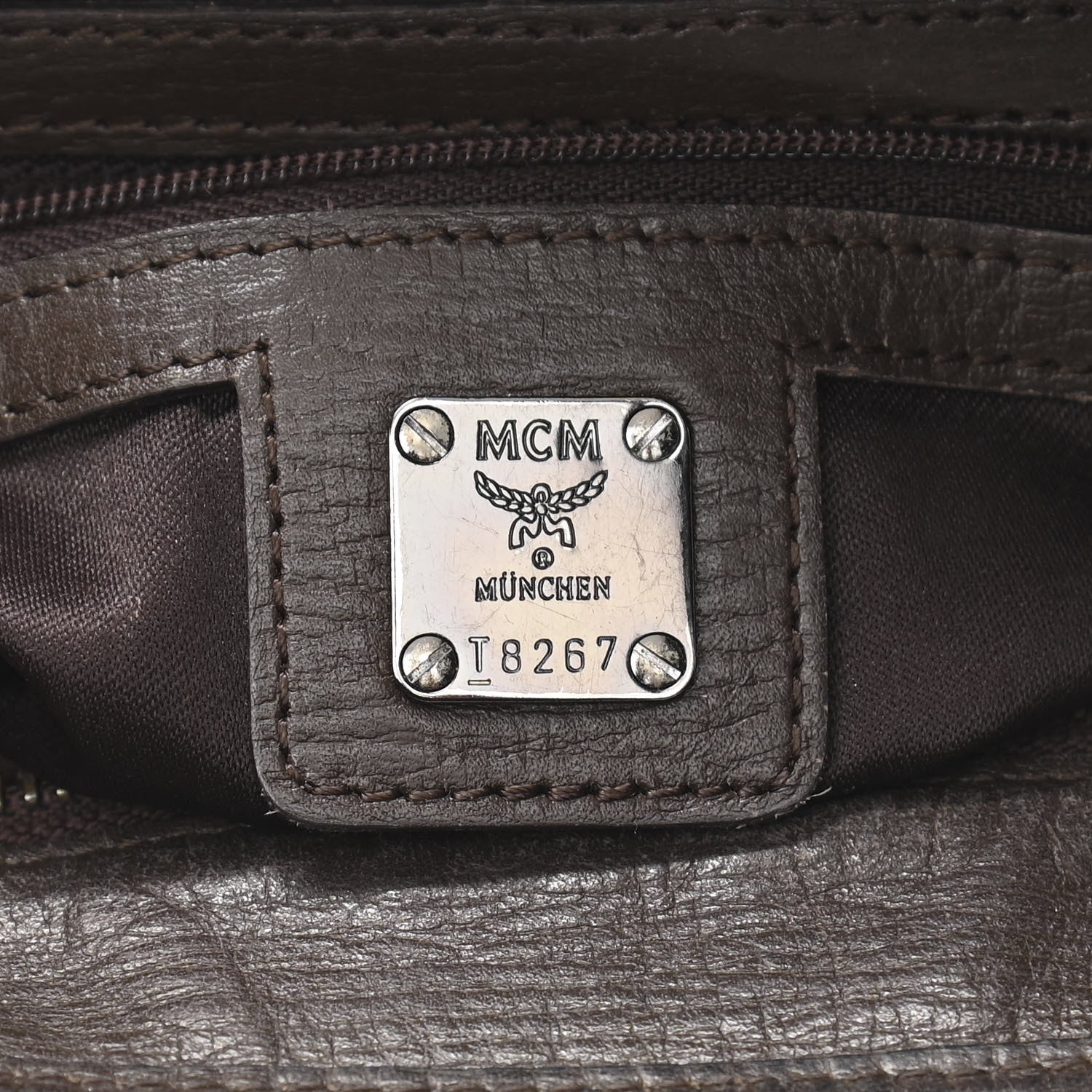 MCM Coated Canvas Messenger Bag Beige 6 of 16