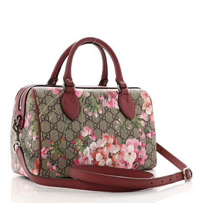Gucci GG Supreme Monogram Blooms Small Boston Beige Multicolor Dry Rose 3 of 11