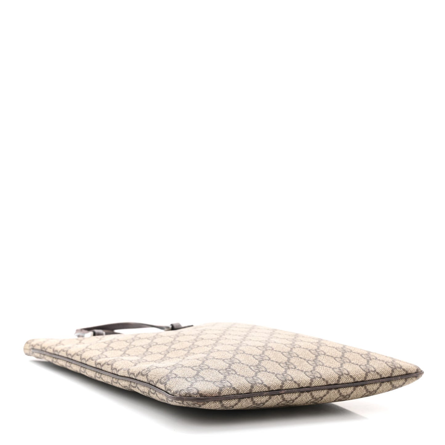 GG Plus Monogram Flat Vertical Tote Dark Brown