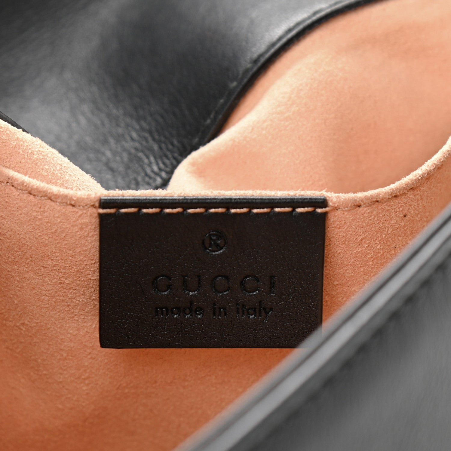 Gucci Calfskin Matelasse Mini GG Marmont Shoulder Bag Black 6 of 11