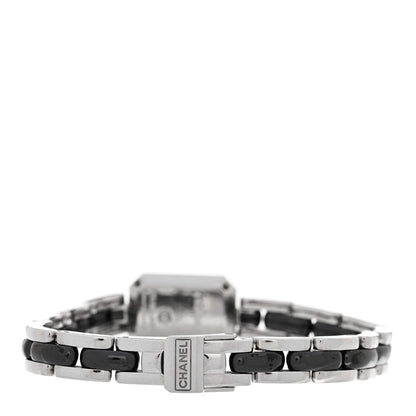 Chanel Stainless Steel Ceramic Diamond Bezel 16mm Premiere Quartz Watch Black 3 of 4