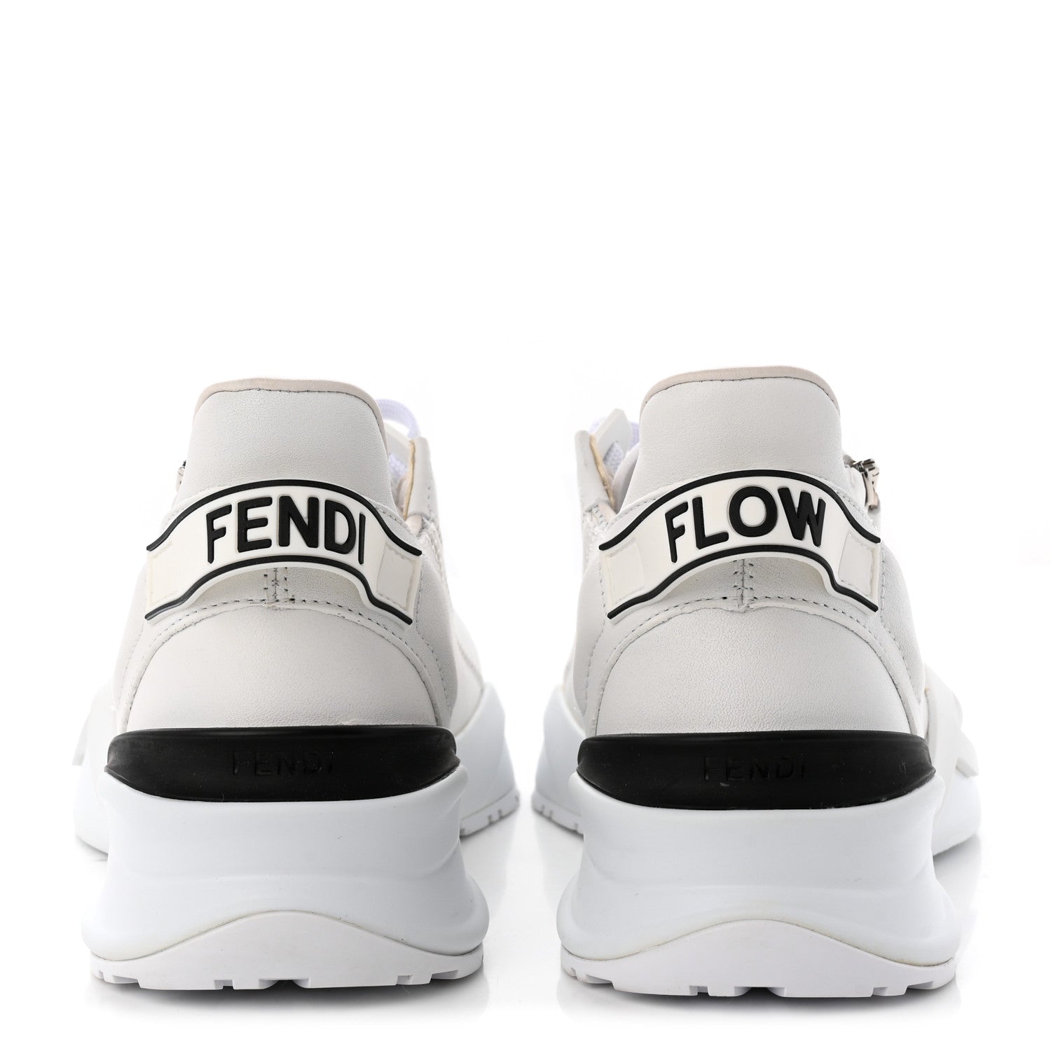 Fendi Vitello Womens Fendi Flow Low Top Sneakers 35 Ultra White 5 of 15
