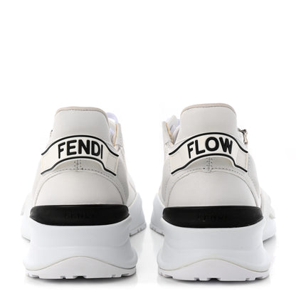 Fendi Vitello Womens Fendi Flow Low Top Sneakers 35 Ultra White 5 of 15