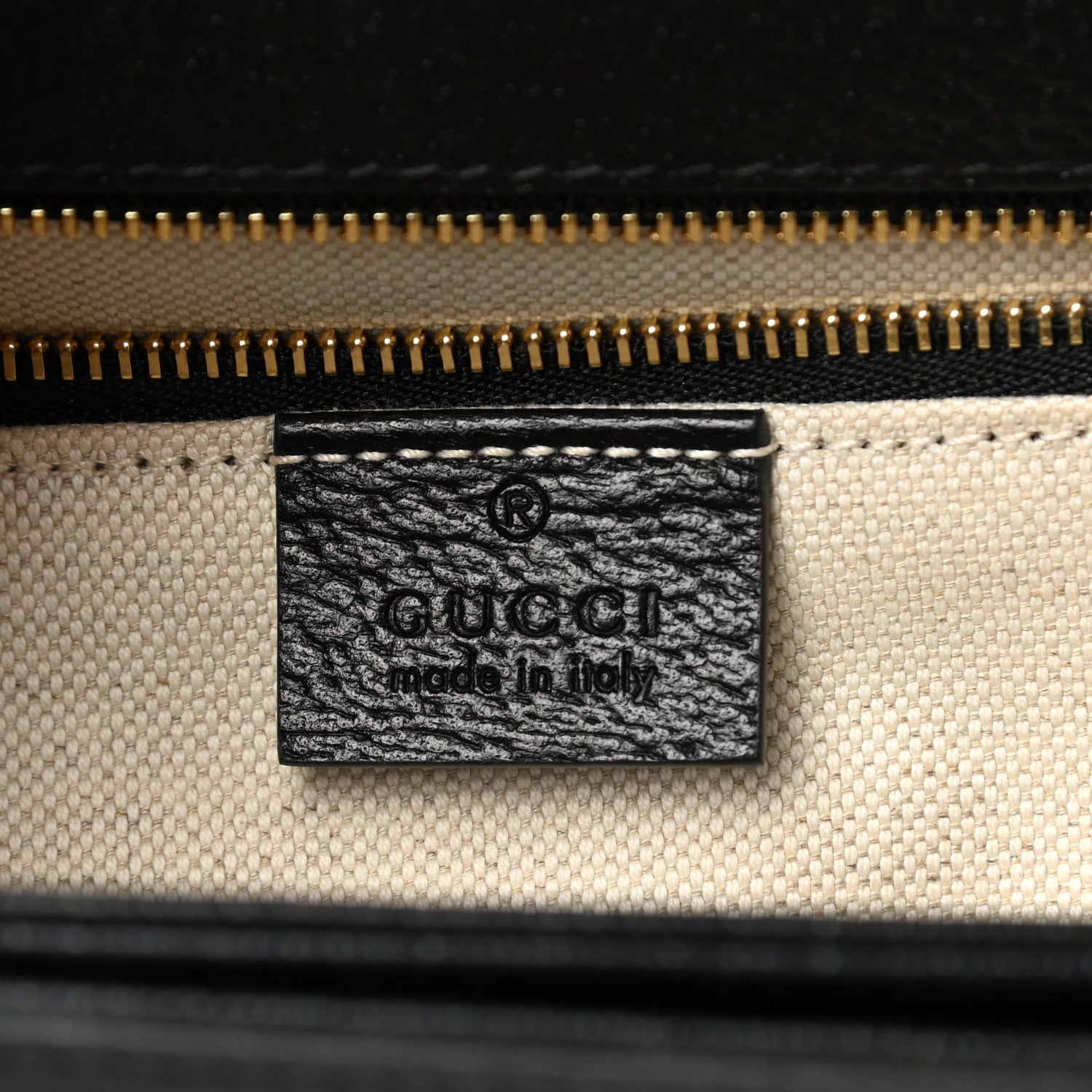 Gucci Jacquard Black Denim GG Monogram Textured Dollar Calfskin Horsebit 1955 Shoulder Bag Black Ivory 7 of 13