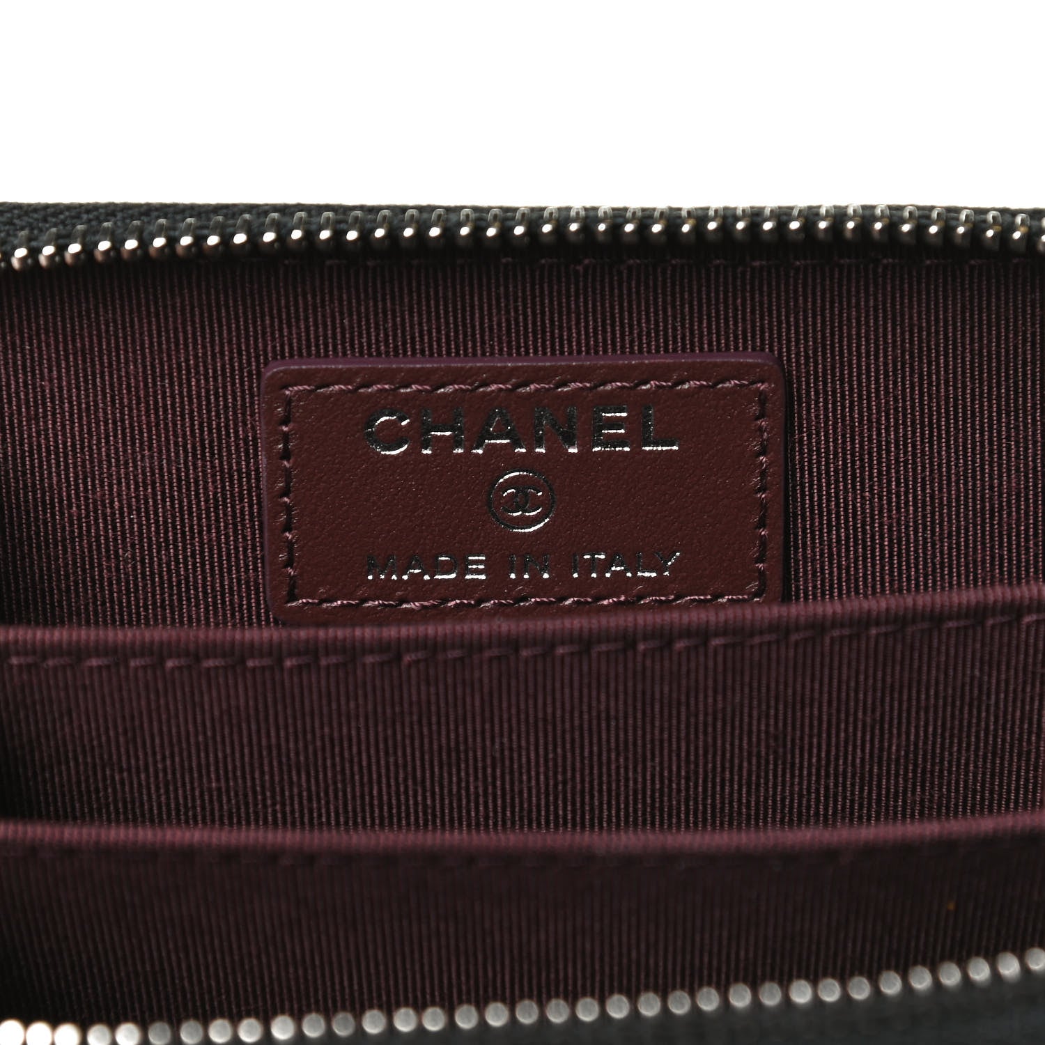 Chanel Caviar Quilted Zip Coin Purse Black 6 of 11