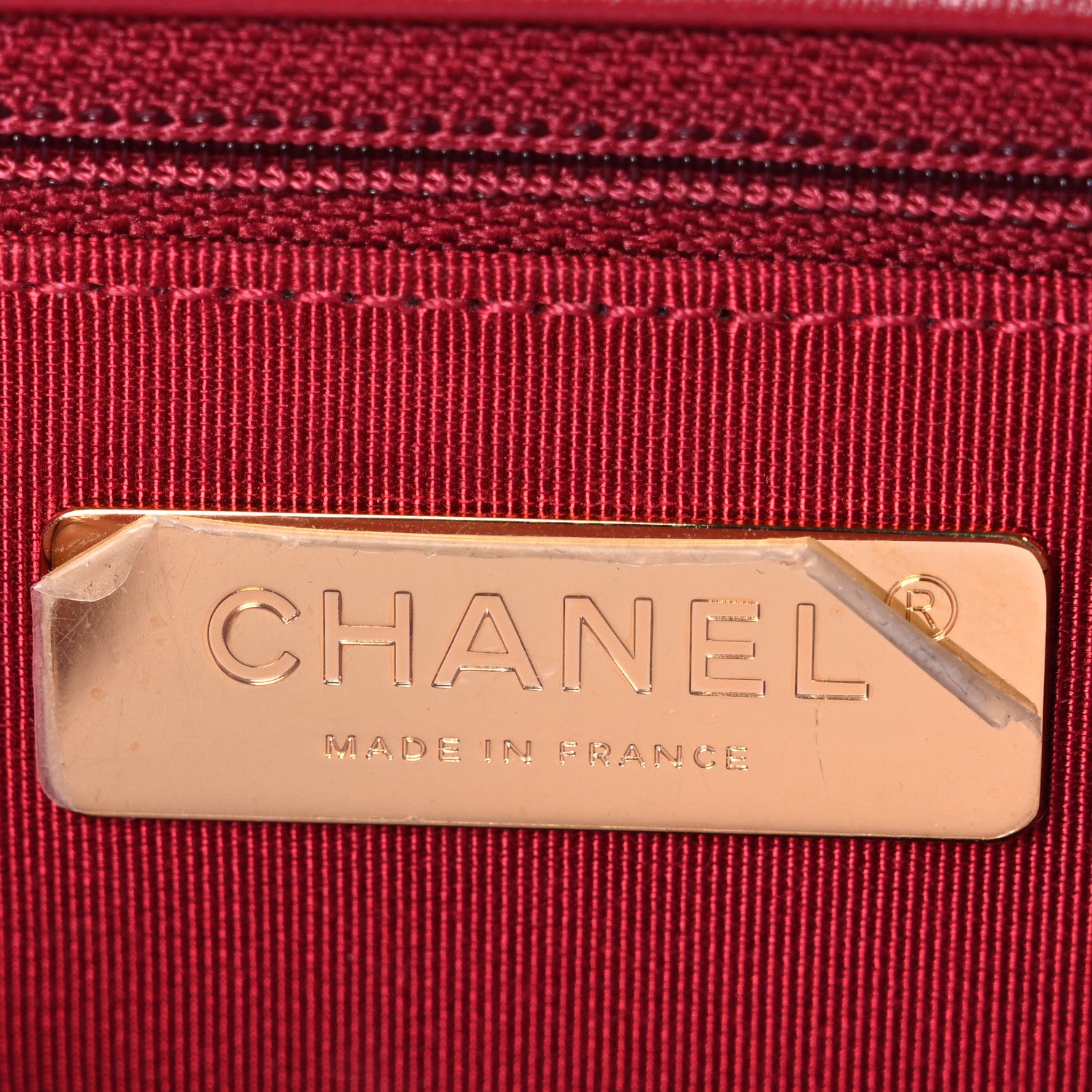 Chanel Lambskin Quilted Large Chanel 19 Flap Red 5 of 9