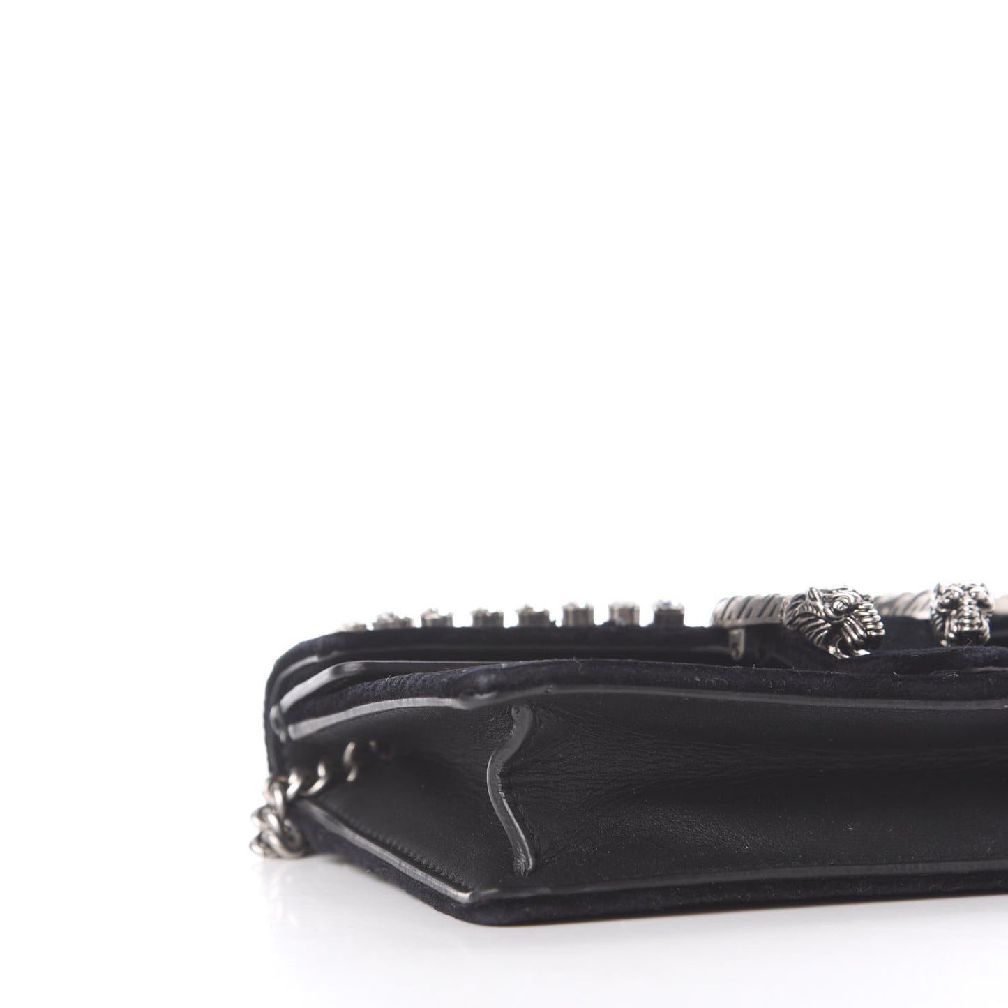 Velvet Crystal Super Mini Dionysus Shoulder Bag Black