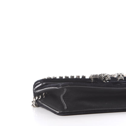 Gucci Velvet Crystal Super Mini Dionysus Shoulder Bag Black 6 of 8
