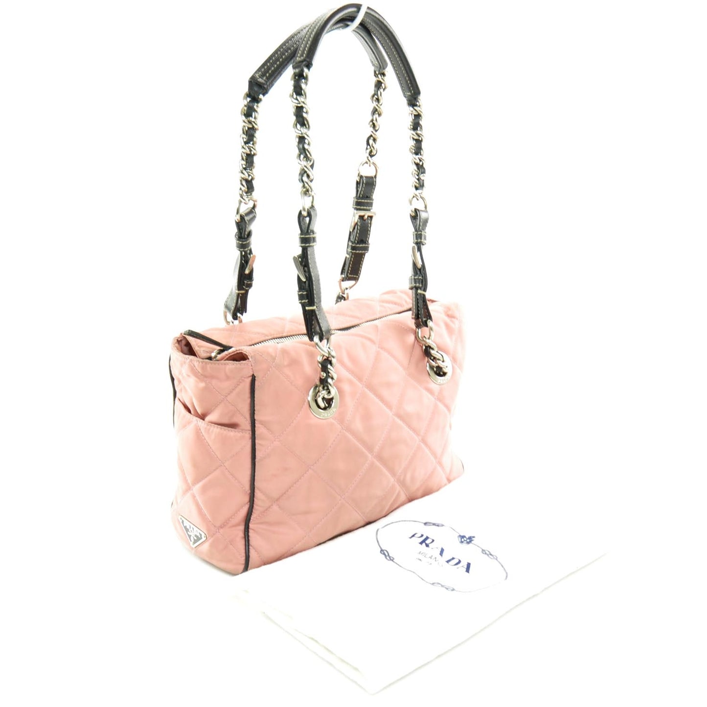 Tessuto Quilted Shopping Tote Rosa