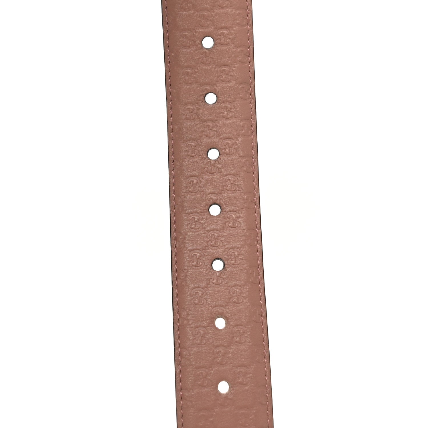 Gucci Soft Microguccissima Margaux Calfskin Belt 95 38 Soft Pink 4 of 5