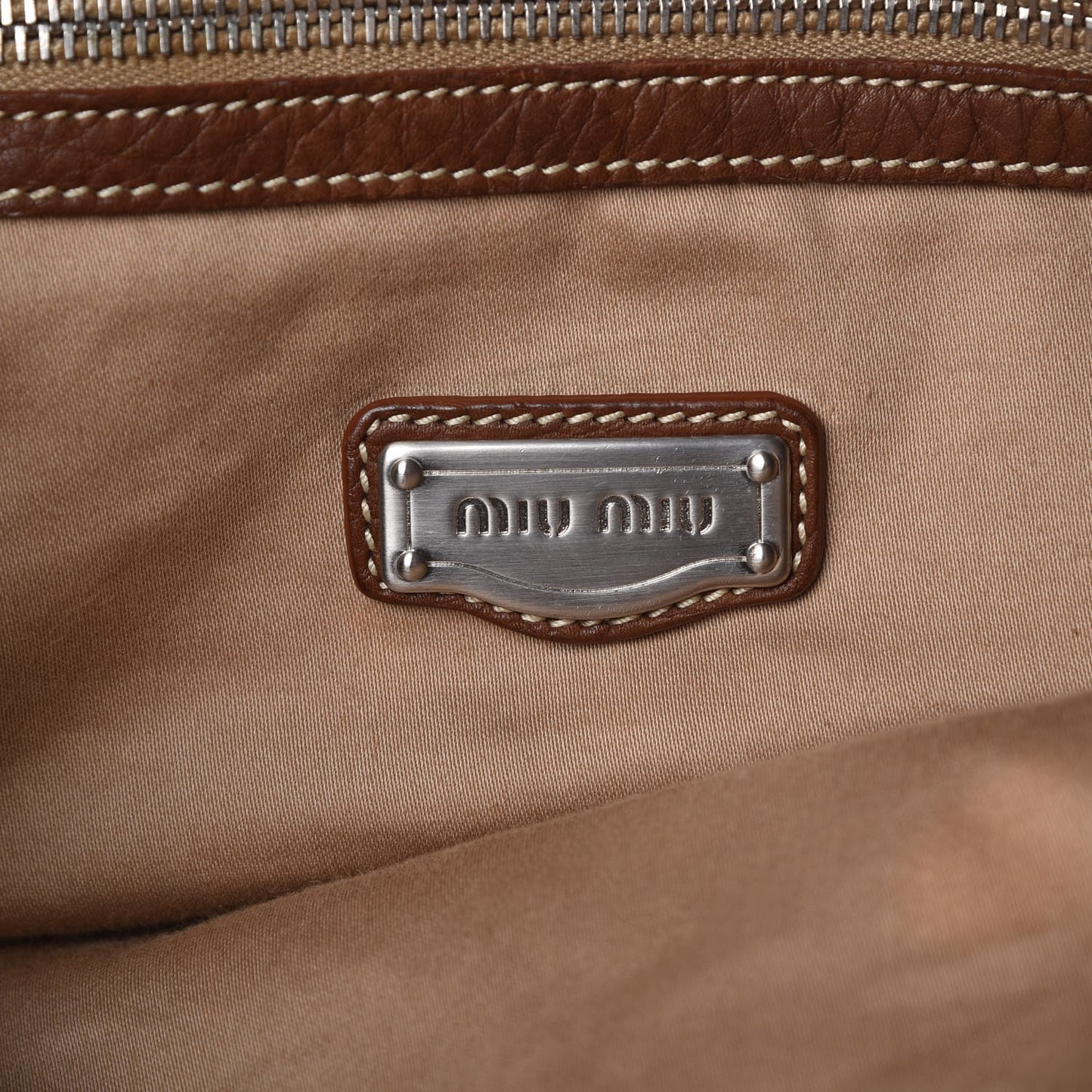 Vitello Daino Tote Brandy