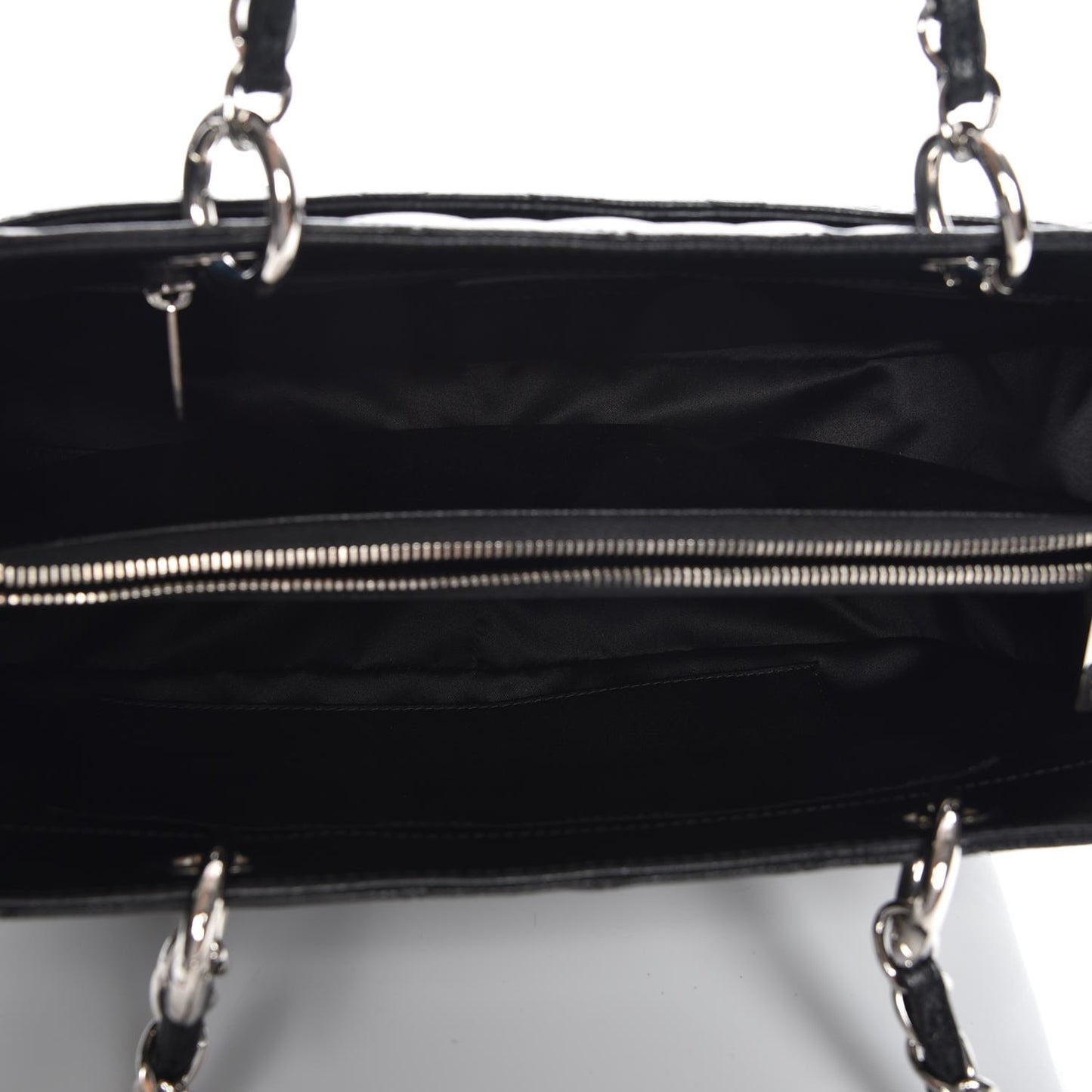 Caviar Quilted Grand Shopping Tote GST Black