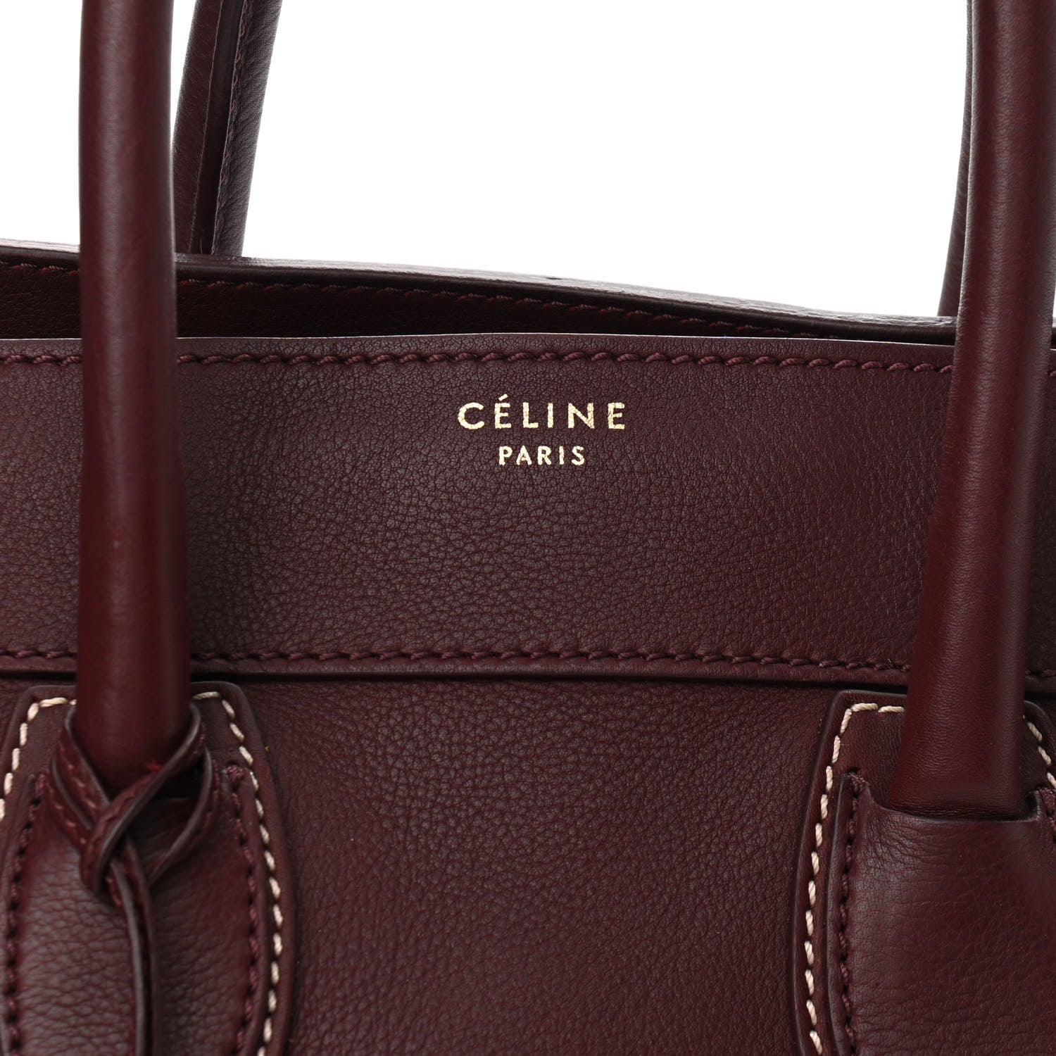 Celine Smooth Calfskin Mini Envelope Luggage Burgundy 6 of 8