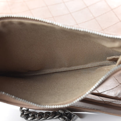 Chanel Calfskin Stitched Large Hobo Dark Beige 9 of 13
