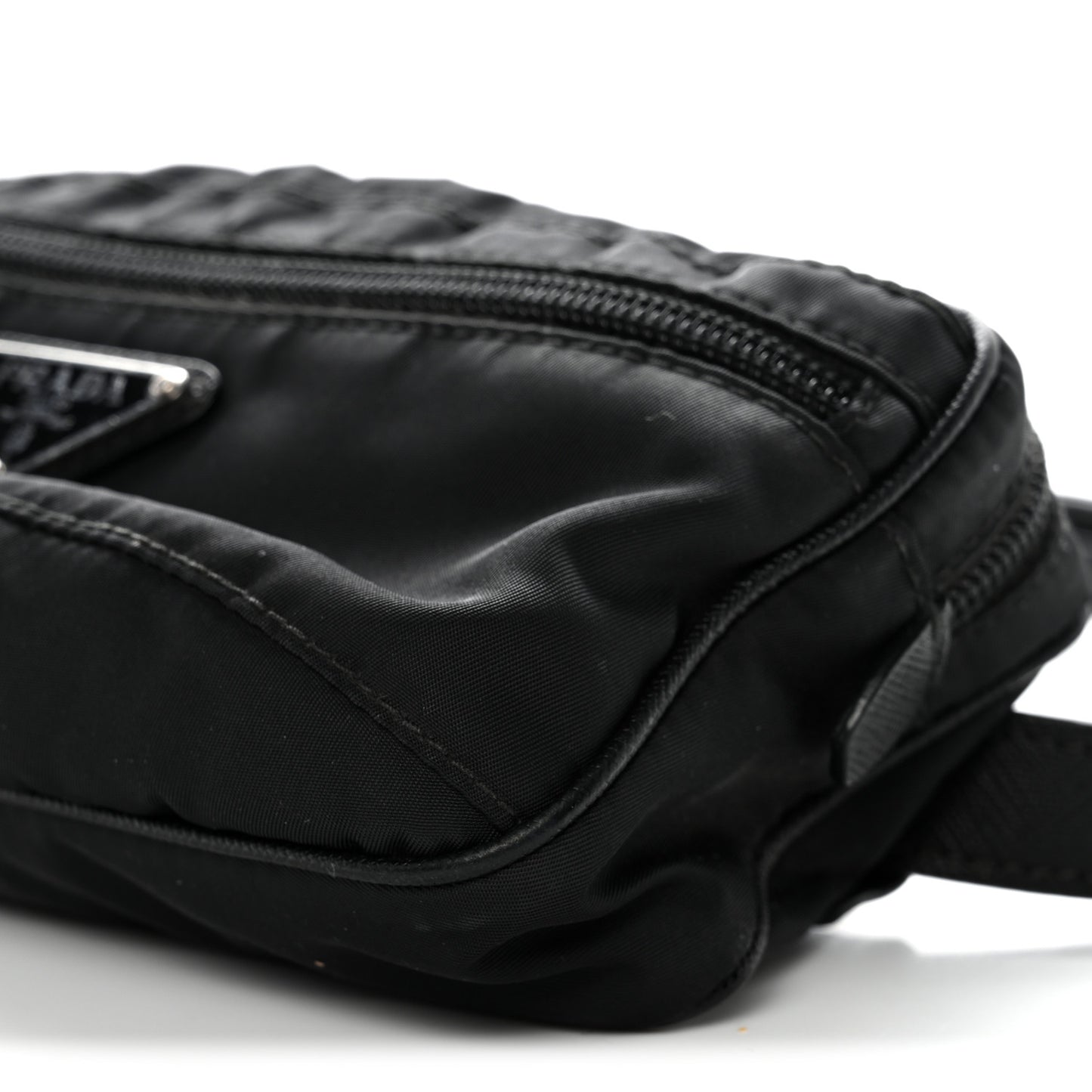 Tessuto Nylon Saffiano Belt Bag Black