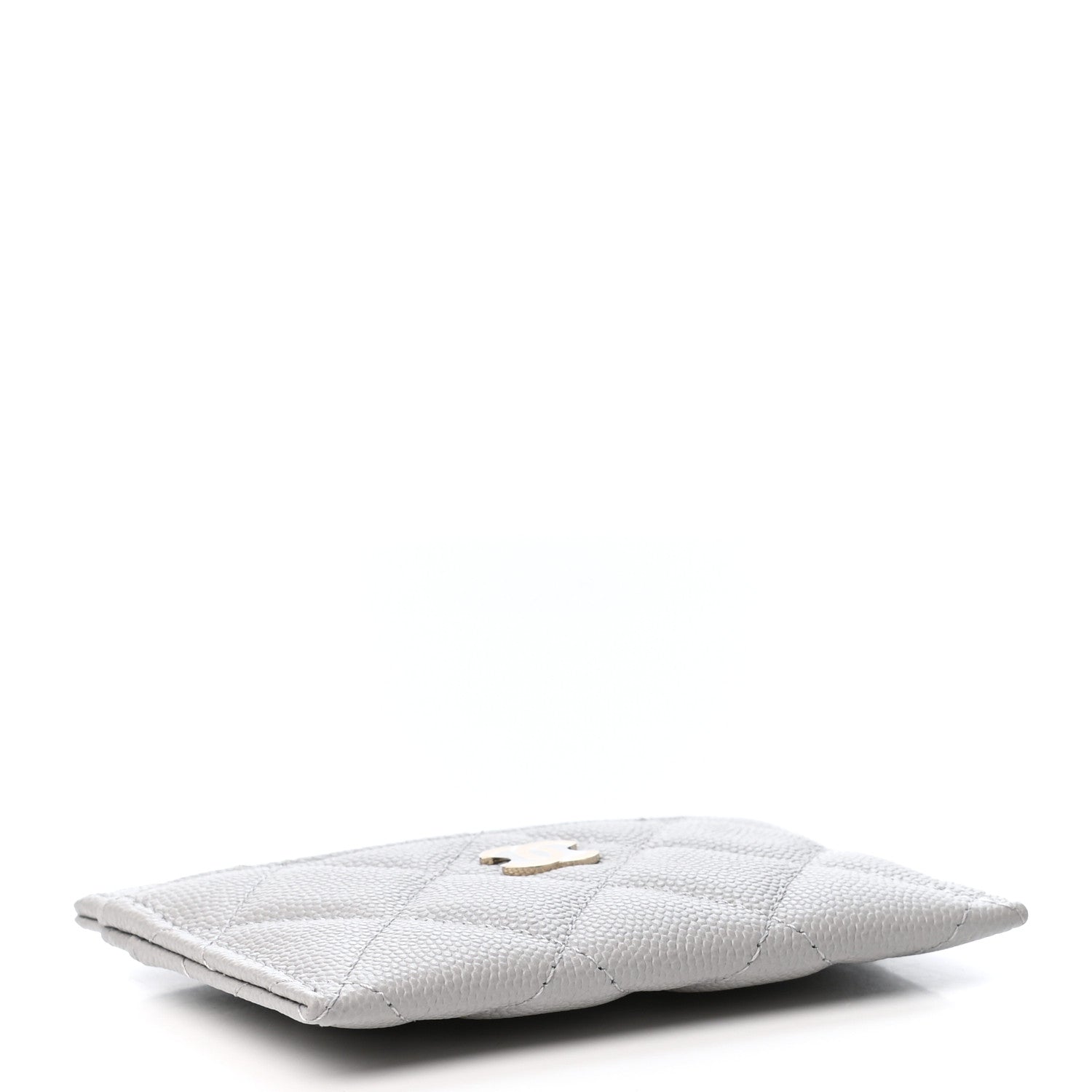 Chanel Caviar Quilted Card Holder Grey 4 of 9