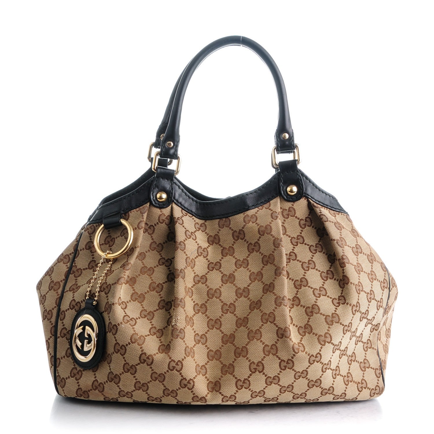 Gucci Monogram Medium Sukey Tote Beige Ebony Black 1 of 9