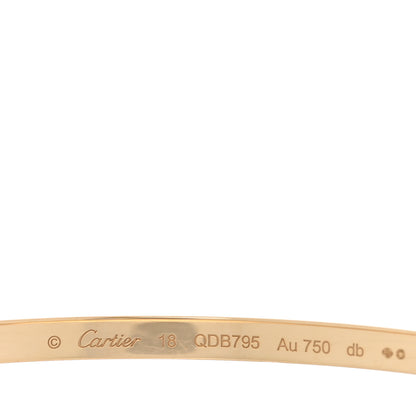 Cartier 18K Yellow Gold Small LOVE Bracelet 18 3 of 7
