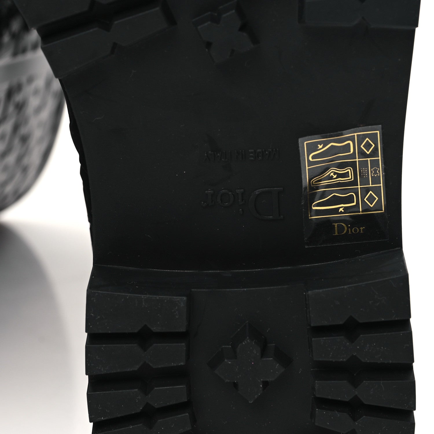 Christian Dior Oblique Rubber Diorcamp Boots 38 Black 6 of 8