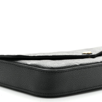 Louis Vuitton Empreinte Pochette Felicie Chain Wallet Black 10 of 11