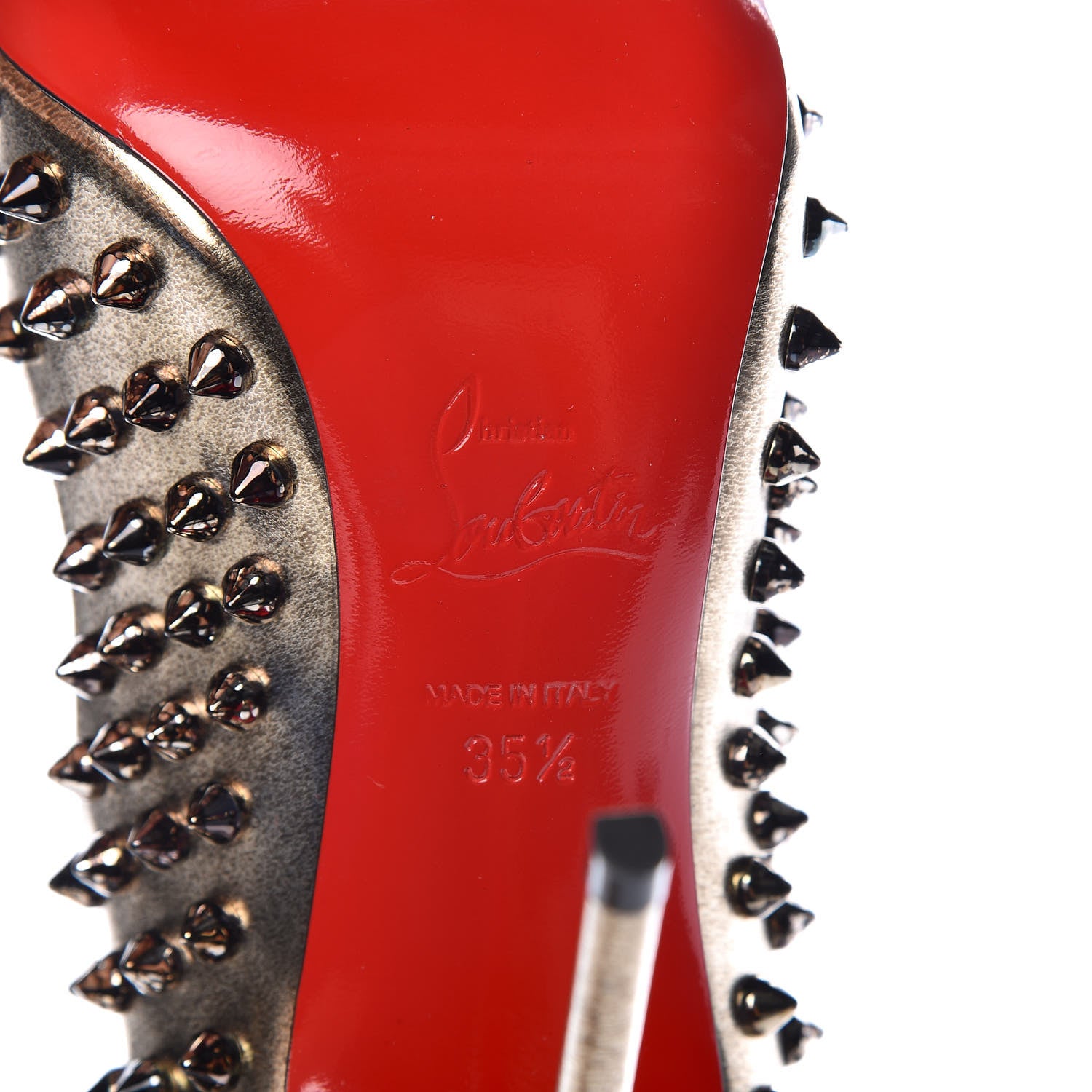 Christian Louboutin Specchio Follies Spikes 100 Pumps 35.5 6 of 7