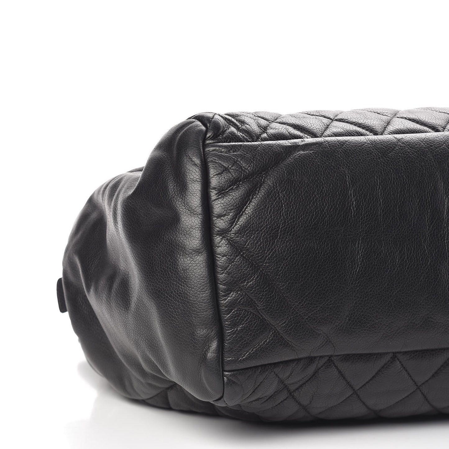 Caviar Quilted Large Coco Cocoon Tote Black