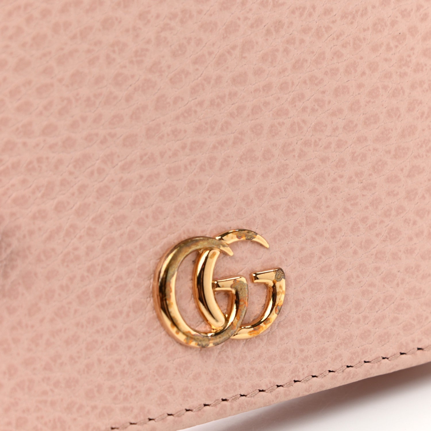 Gucci Dollar Calfskin GG Marmont Card Case Perfect Pink 8 of 8