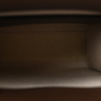 Gucci Monogram Jumbo GG Textured Dollar Calfskin Web Mini Vertical Tote Camel Ebony New Acero 5 of 9
