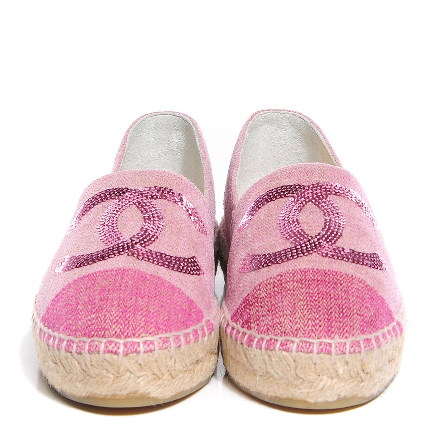 Canvas Sequin CC Espadrilles 35 Pink