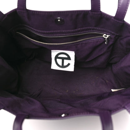 Telfar Vegan Leather Medium Shopping Bag Eggplant 5 of 13