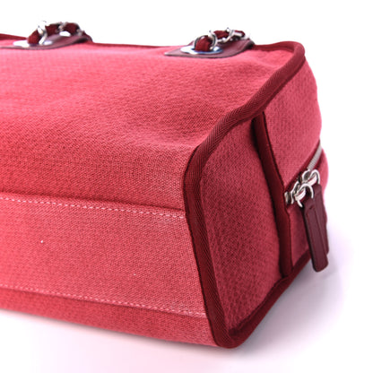 Chanel Canvas Deauville Small Bowling Bag Dark Pink 8 of 12