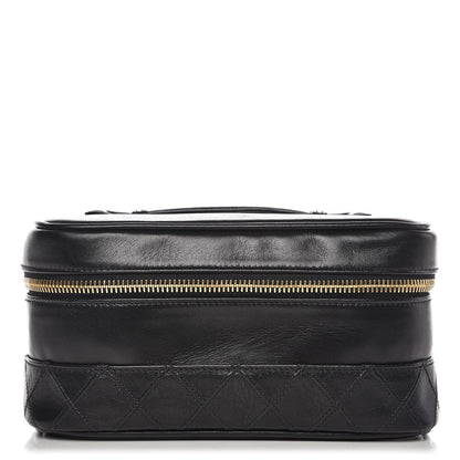 Chanel Lambskin Vanity Cosmetic Case Black 1 of 8