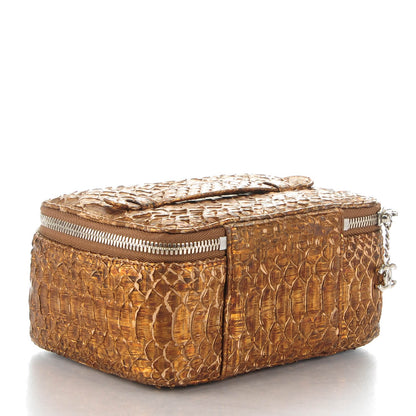 Chanel Python Jewelry Case Khaki 3 of 8