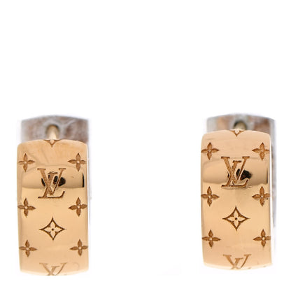 Louis Vuitton Nanogram Earrings Gold 1 of 4