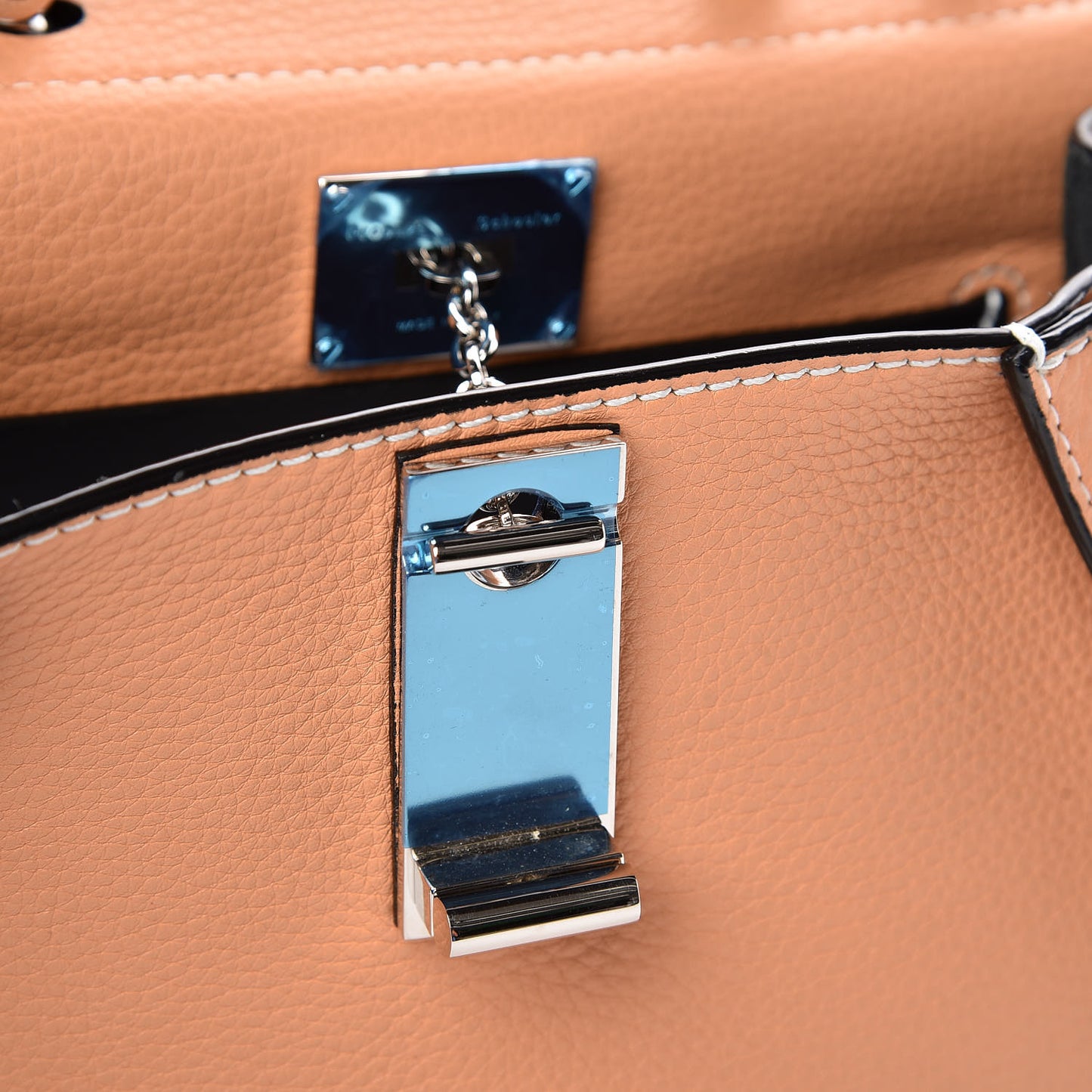 Calfskin Small Hava Top Handle Bag Wheat