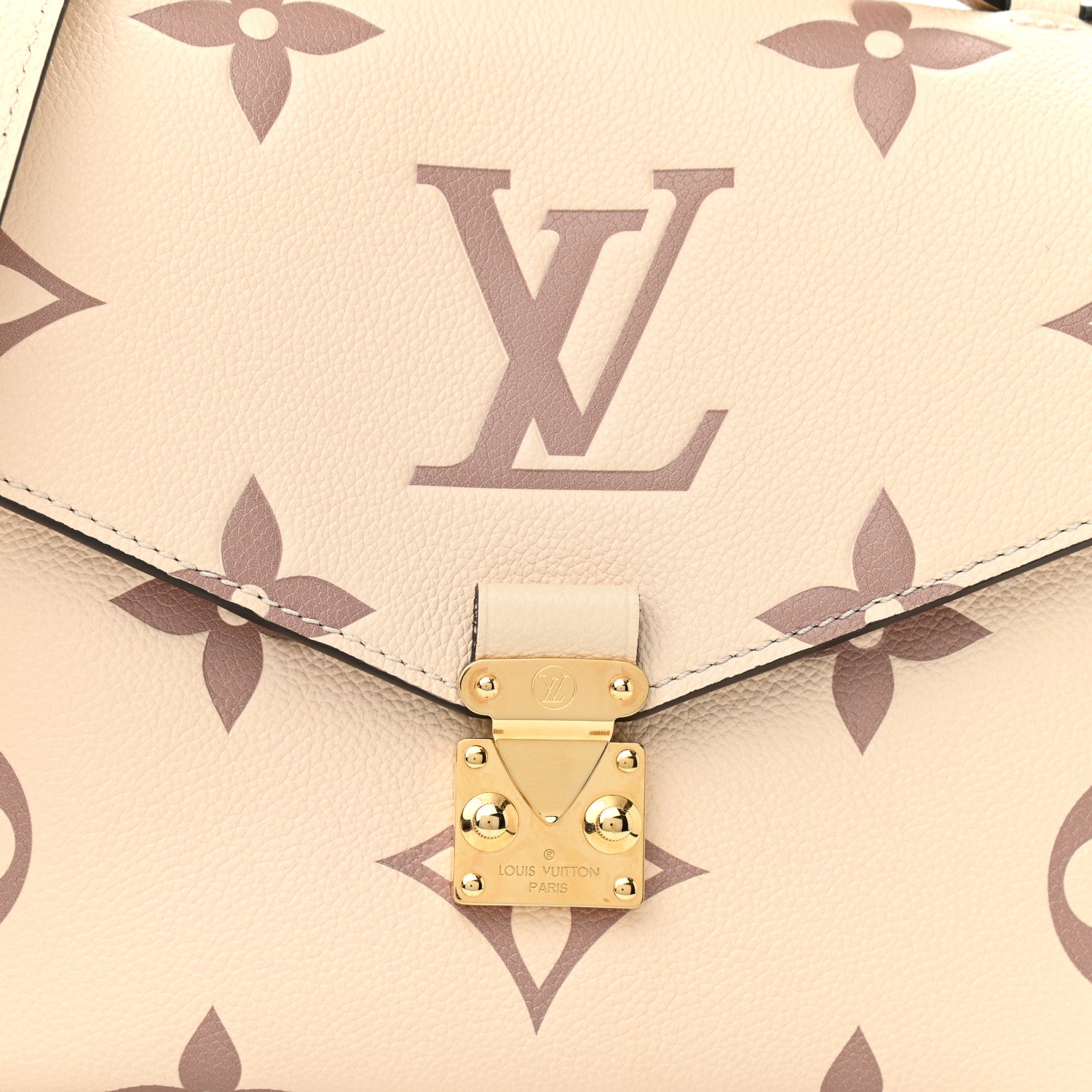 Louis Vuitton Empreinte Monogram Giant Pochette Metis Creme Bois De Rose 7 of 9