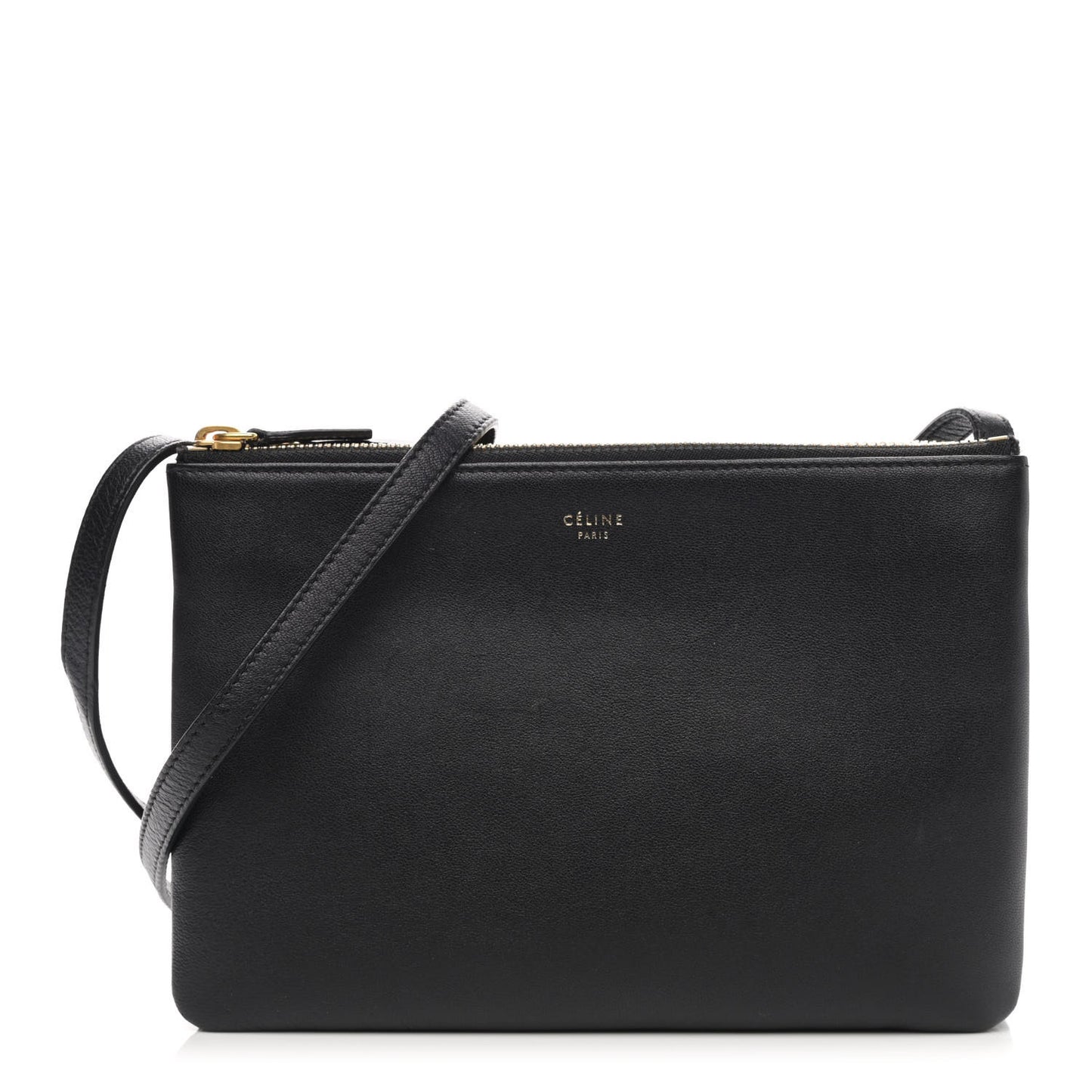 Lambskin Small Trio Crossbody Bag Black