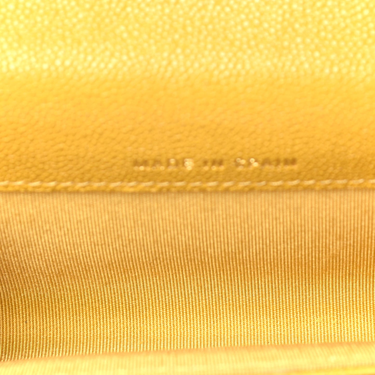 Caviar Quilted Chevron Boy Card Holder Wallet Yellow